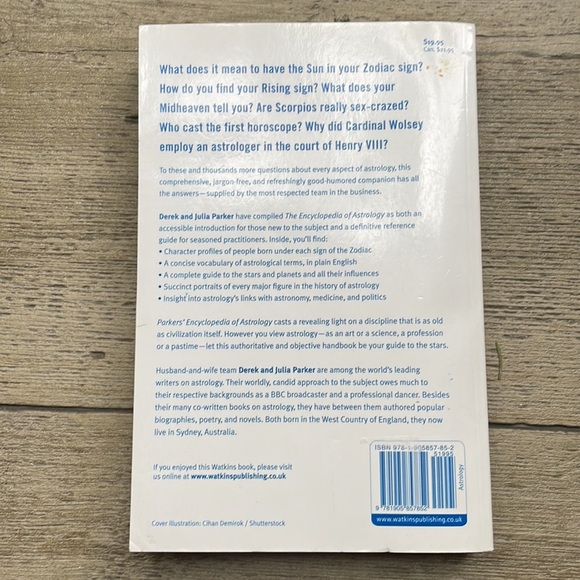 ⭐️ Parkers’ Encyclopedia of Astrology Softcover book scorpio taurus leo oisces - Picture 2 of 3